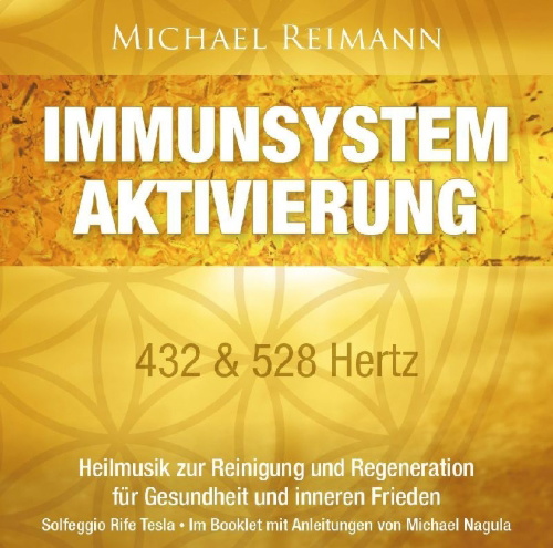 Buchcover und Innenansicht für das Buch: IMMUNSYSTEM AKTIVIERUNG [432 & 528 Hertz]