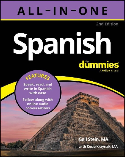 Buchcover und Innenansicht für das Buch: Spanish All-In-One For Dummies