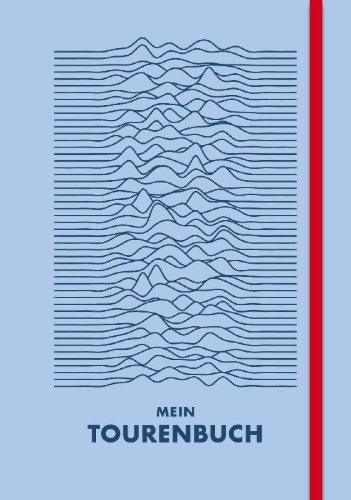 Buchcover und Innenansicht für das Buch: Mein Tourenbuch (Farbe: blau)