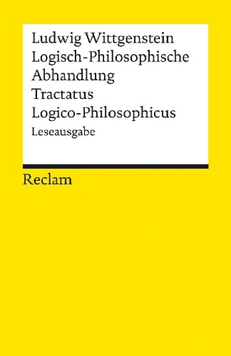 Buchcover und Innenansicht für das Buch: Logisch-Philosophische Abhandlung. Tractatus Logico-Philosophicus