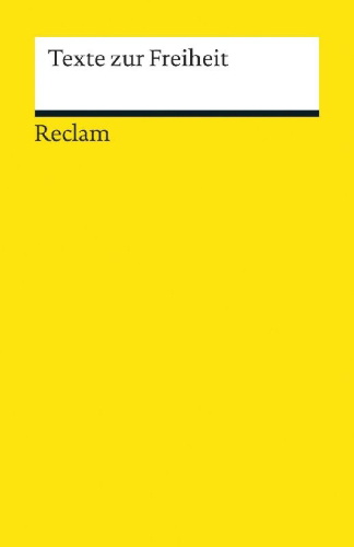 Buchcover und Innenansicht für das Buch: Texte zur Freiheit