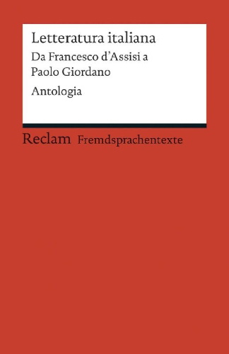 Buchcover und Innenansicht für das Buch: Letteratura italiana