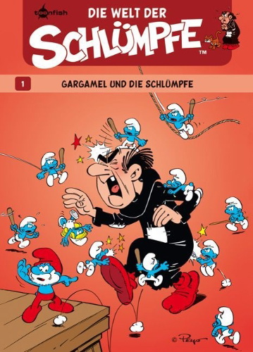 Buchcover und Innenansicht für das Buch: L'univers des Schtroumpfs