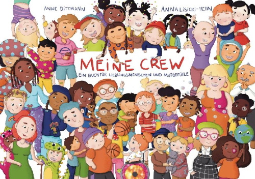 Buchcover und Innenansicht für das Buch: Freundschaftsbuch Meine Crew