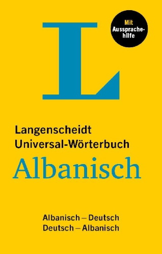 Buchcover und Innenansicht für das Buch: Langenscheidt Universal-Wörterbuch Albanisch