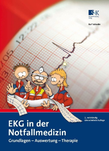 Buchcover und Innenansicht für das Buch: EKG in der Notfallmedizin