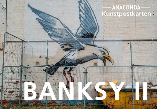 Buchcover und Innenansicht für das Buch: Postkarten-Set Banksy II