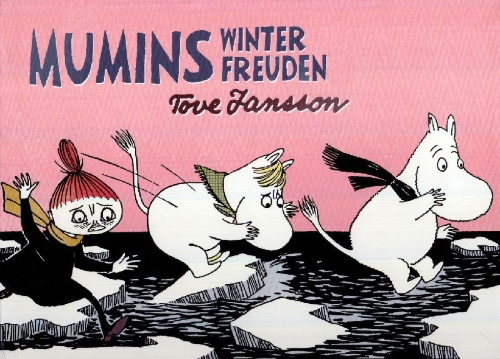 Buchcover und Innenansicht für das Buch: Mumins Winterfreuden