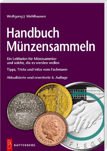 Buchcover und Innenansicht für das Buch: Handbuch Münzensammeln