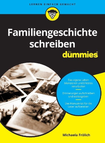 Buchcover und Innenansicht für das Buch: Familiengeschichte schreiben für Dummies