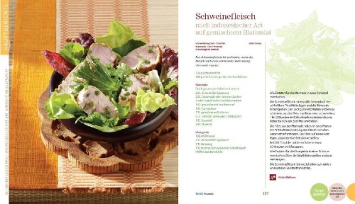 Buchcover und Innenansicht für das Buch: Cuisiner avec les aliments contre le cancer