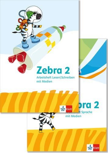 Buchcover und Innenansicht für das Buch: Zebra 2. Allgemeine Ausgabe. Paket: Arbeitsheft Sprache und Arbeitsheft Lesen/Schreiben Klasse 2
