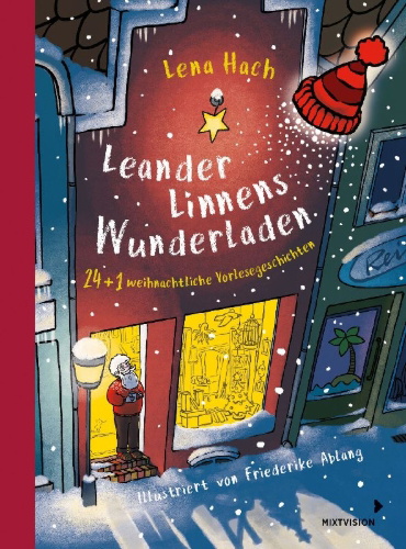 Buchcover und Innenansicht für das Buch: Leander Linnens Wunderladen