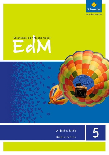 Buchcover und Innenansicht für das Buch: Elemente der Mathematik 5. Arbeitsheft. Sekundarstufe 1. G9. Niedersachsen