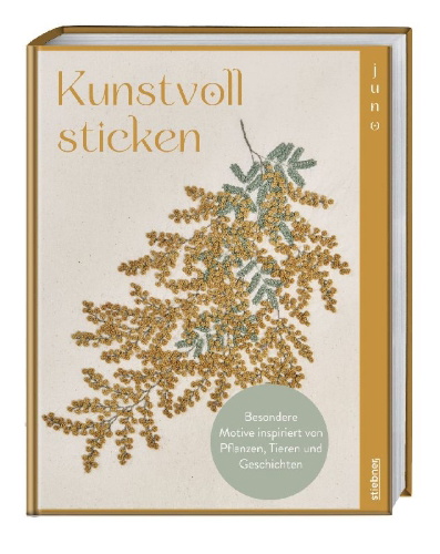 Buchcover und Innenansicht für das Buch: Kunstvoll sticken