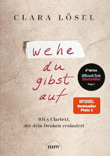 Buchcover und Innenansicht für das Buch: Wehe du gibst auf