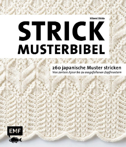Buchcover und Innenansicht für das Buch: Die Strickmusterbibel - 260 japanische Muster stricken