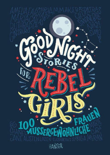 Buchcover und Innenansicht für das Buch: Good Night Stories for Rebel Girls