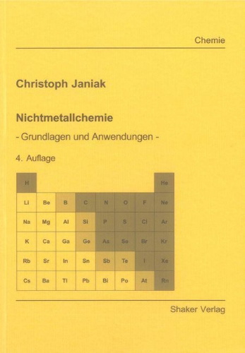 Buchcover und Innenansicht für das Buch: Nichtmetallchemie