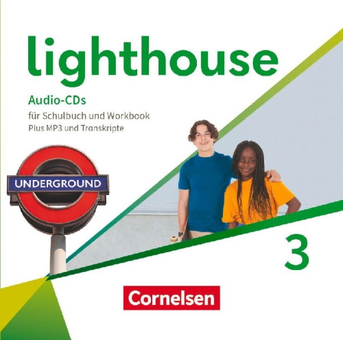 Buchcover und Innenansicht für das Buch: Lighthouse Band 3: 7. Schuljahr - Audio-CDs für Schulbuch und Workbook