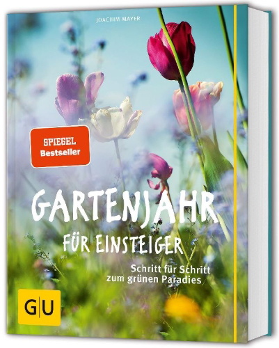 Buchcover und Innenansicht für das Buch: Gartenjahr für Einsteiger