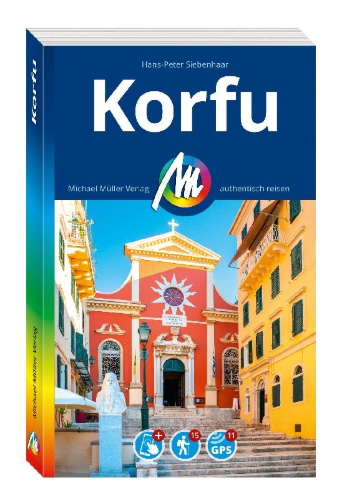 Buchcover und Innenansicht für das Buch: MICHAEL MÜLLER REISEFÜHRER Korfu