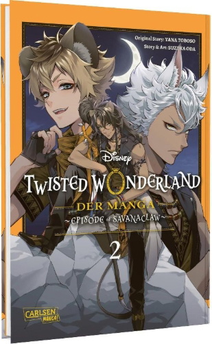 Buchcover und Innenansicht für das Buch: Twisted Wonderland: The Comic - Episode of Savanaclaw