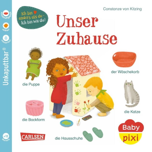 Buchcover und Innenansicht für das Buch: Baby Pixi (unkaputtbar) 144: Unser Zuhause
