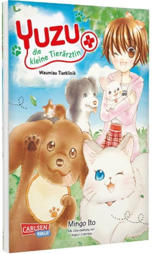 Buchcover und Innenansicht für das Buch: Yuzu no Dobutsu Karte