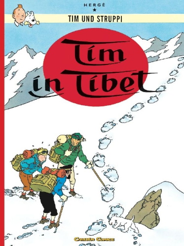 Buchcover und Innenansicht für das Buch: TINTIN AU TIBET                                            