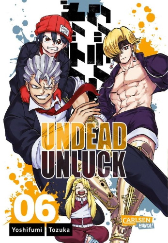 Buchcover und Innenansicht für das Buch: Undead Unluck