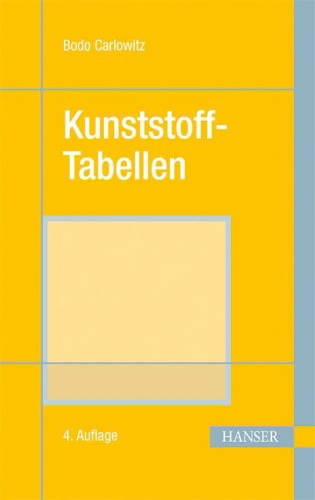 Buchcover und Innenansicht für das Buch: Kunststoff-Tabellen