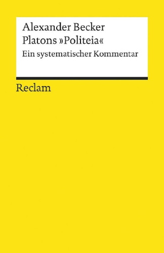 Buchcover und Innenansicht für das Buch: Platons "Politeia"
