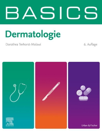 Buchcover und Innenansicht für das Buch: BASICS Dermatologie