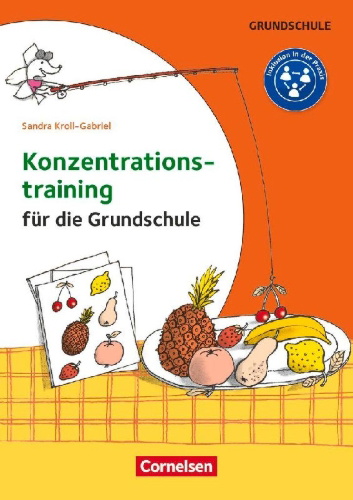 Buchcover und Innenansicht für das Buch: Konzentrationstraining für die Grundschule
