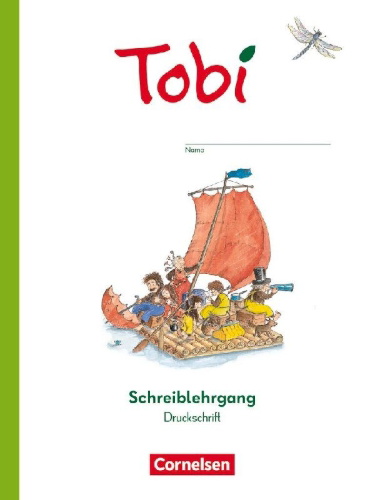 Buchcover und Innenansicht für das Buch: Tobi - Schreiblehrgang in Druckschrift