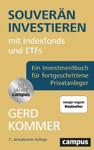 Buchcover und Innenansicht für das Buch: Souverän investieren mit Indexfonds und ETFs
