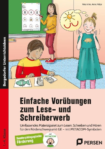 Buchcover und Innenansicht für das Buch: Einfache Vorübungen zum Lese- und Schreiberwerb