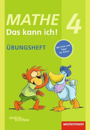 Buchcover und Innenansicht für das Buch: Mathe - Das kann ich! Übungsheft Klasse 4