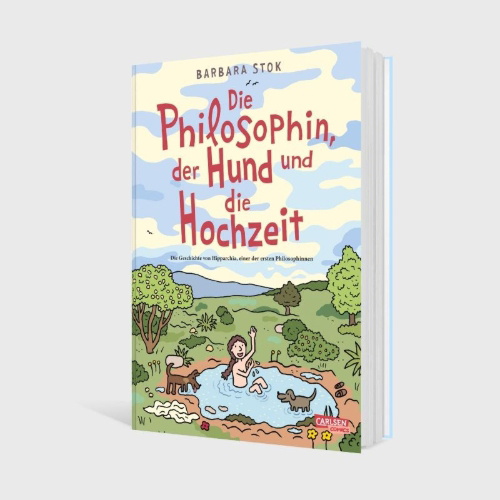 Buchcover und Innenansicht für das Buch: De filosoof, de hond en de bruiloft