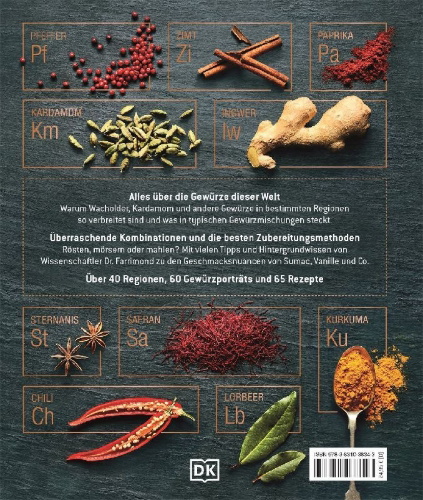 Buchcover und Innenansicht für das Buch: Gewürze