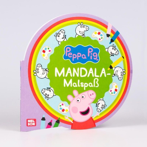 Buchcover und Innenansicht für das Buch: Peppa Wutz Ausmalbilder: MANDALA Malspaß