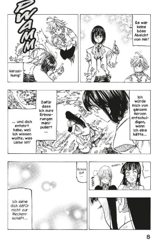 Buchcover und Innenansicht für das Buch: Nanatsu no Taizai