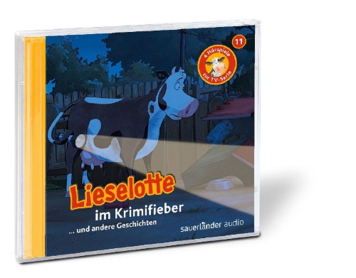 Buchcover und Innenansicht für das Buch: Lieselotte im Krimifieber
