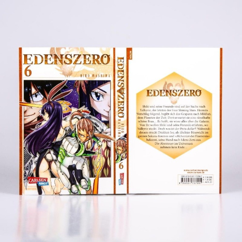 Buchcover und Innenansicht für das Buch: Edens Zero
