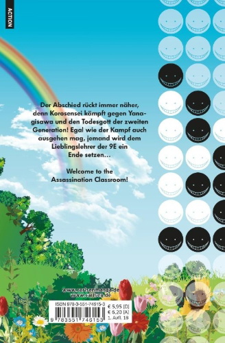 Buchcover und Innenansicht für das Buch: Ansatsu Kyoushitsu