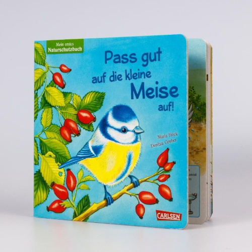 Buchcover und Innenansicht für das Buch: Pass gut auf die kleine Meise auf