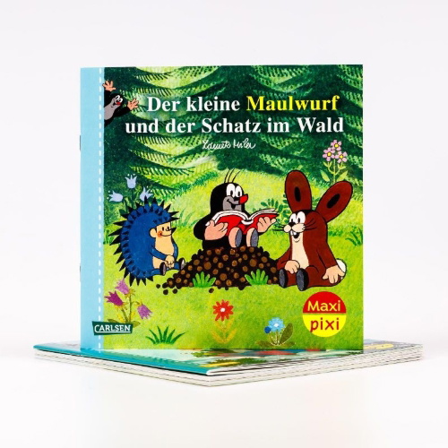 Buchcover und Innenansicht für das Buch: Maxi-Pixi-4er-Set 117: Neue Abenteuer mit dem kleinen Maulwurf (4x1 Exemplar)