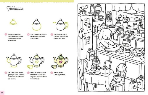 Buchcover und Innenansicht für das Buch: How to Draw Super Cute Things with Bobbie Goods