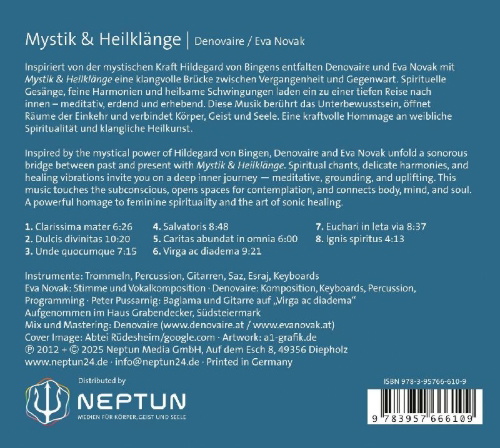 Buchcover und Innenansicht für das Buch: Mystik & Heilklänge